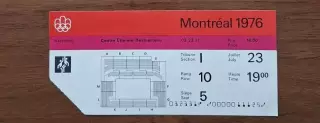билет Баскетбол Олимпийские Игры Олимпиада 1976 Монреаль США - СССР женщины