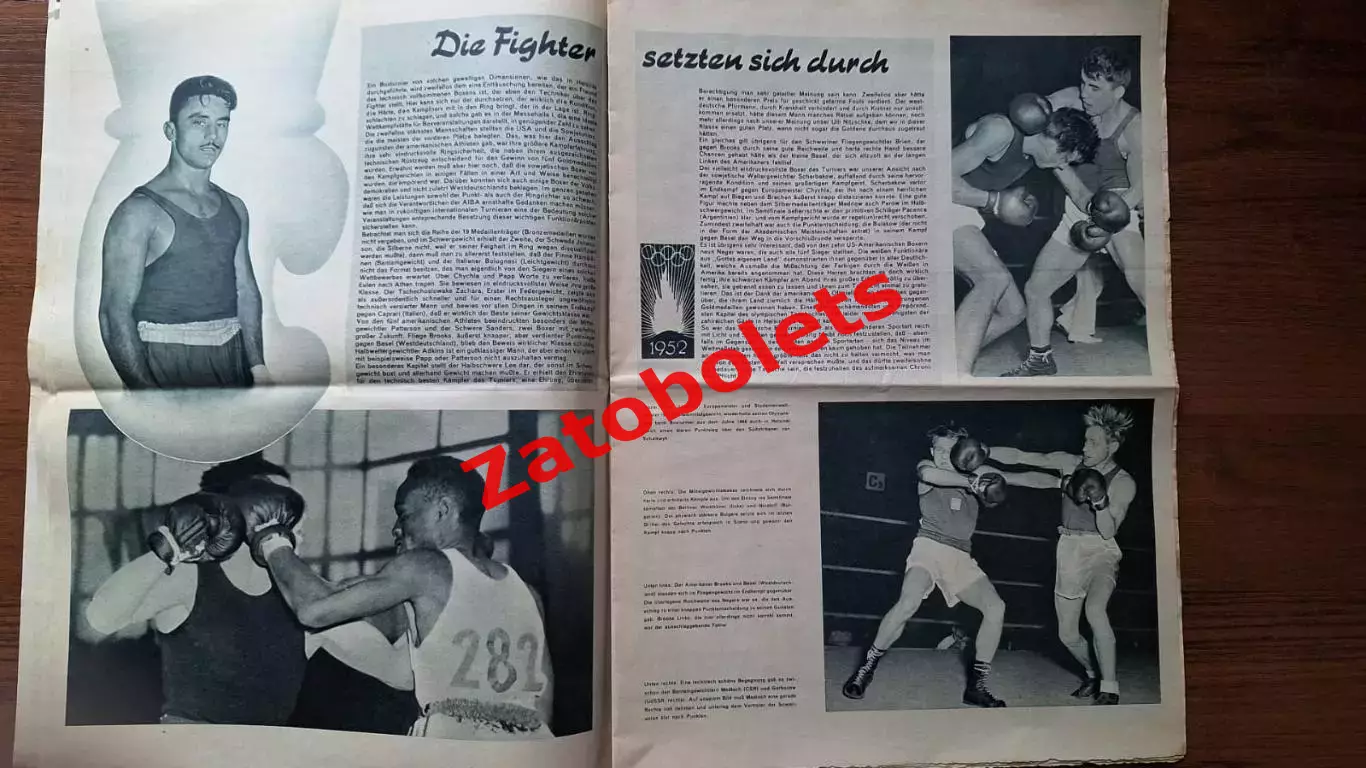 Sport Bild Спецвыпуск 1952 Олимпийские игры Олимпиада Хельсинки ИТОГИ 4
