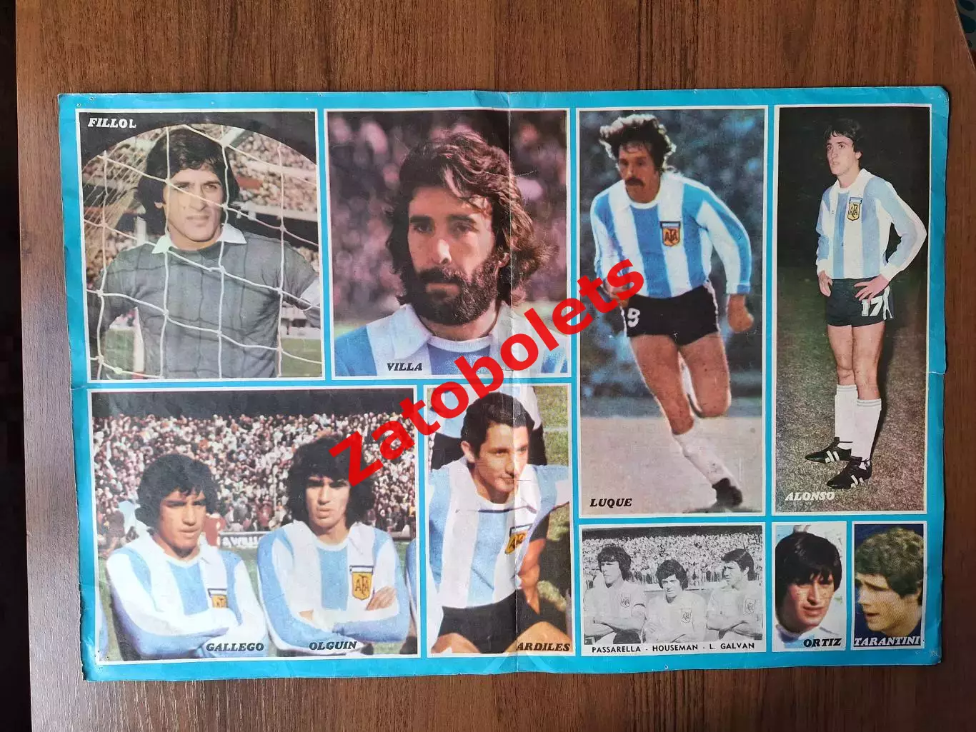 Постер плакат Сборная Аргентина Чемпионат Мира 1978 2