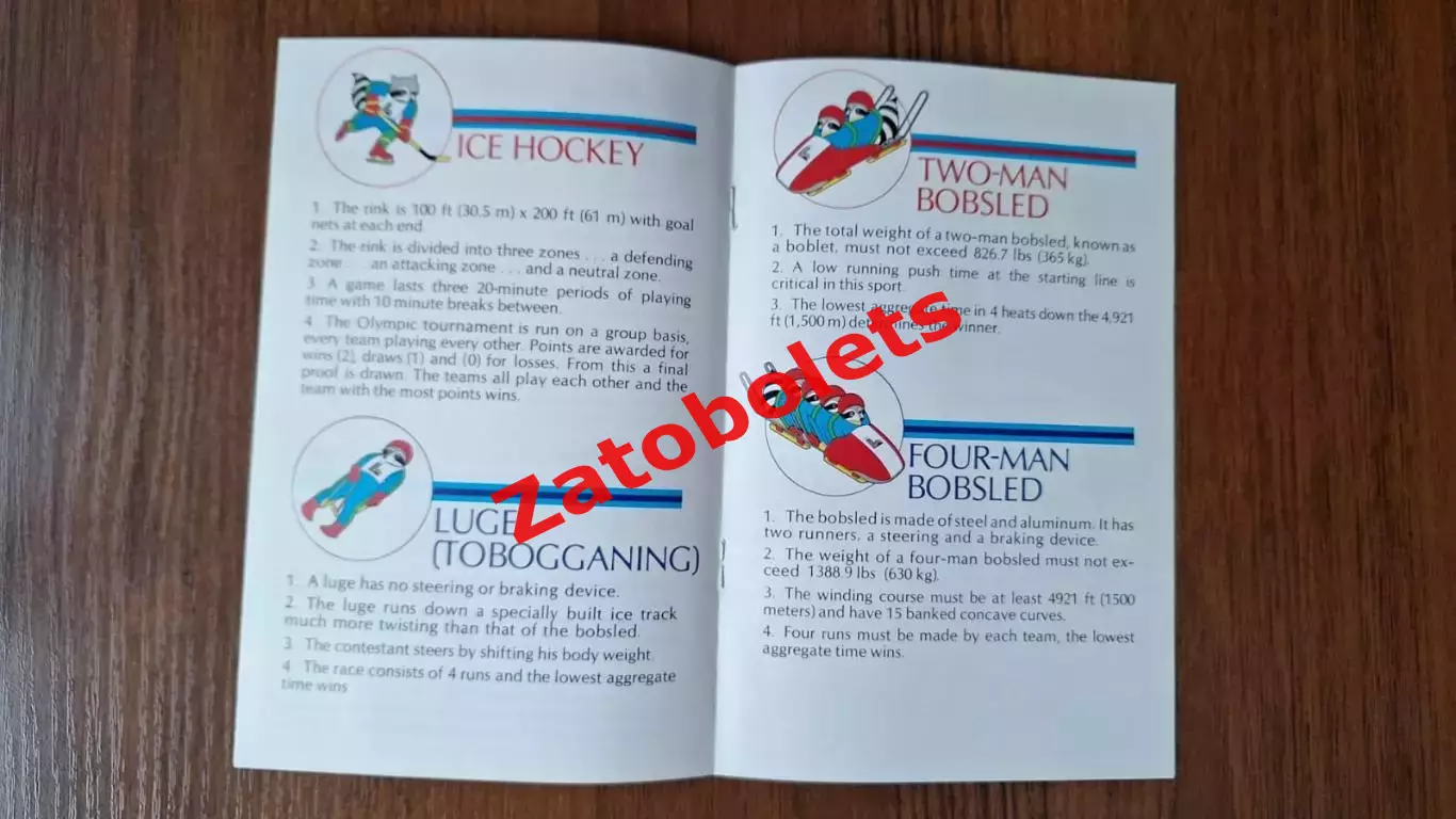 Олимпийские Игры Олимпиада Лейк-Плэсид 1980 США Книга фактов 1