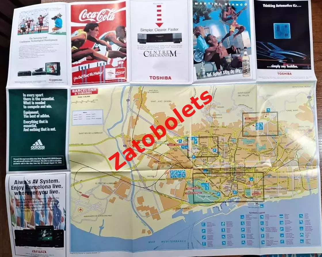 Олимпийские Игры Олимпиада 1992 Барселона Карта 2