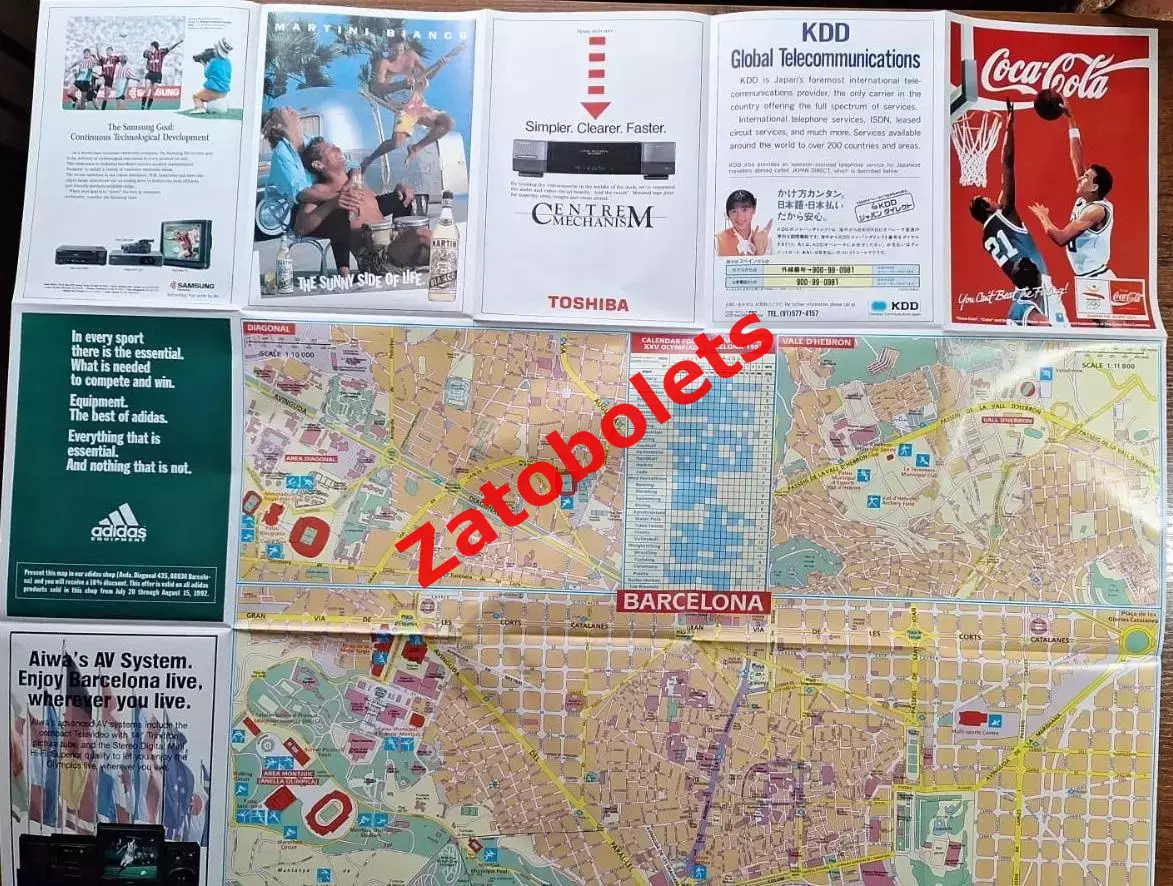 Олимпийские Игры Олимпиада 1992 Барселона Карта 4