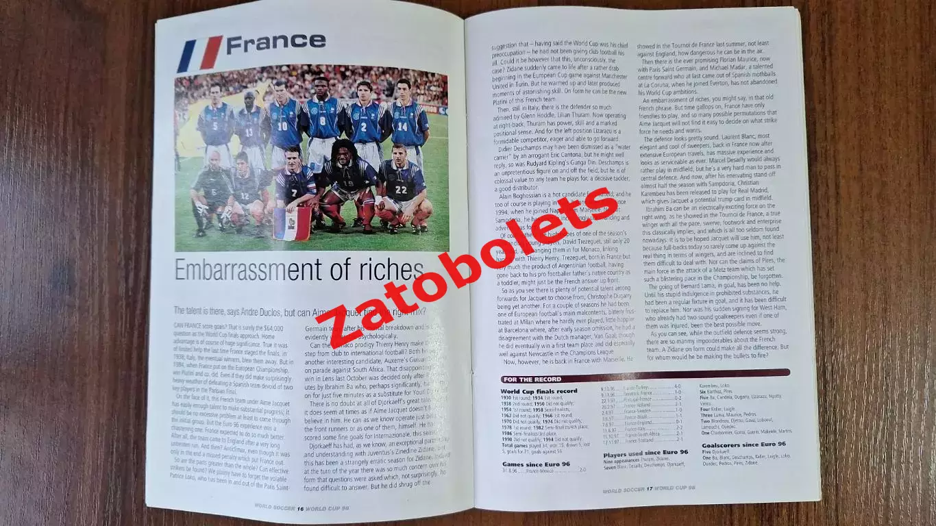 Футбол World Soccer Чемпионат Мира ЧМ 1998 Часть 2 2