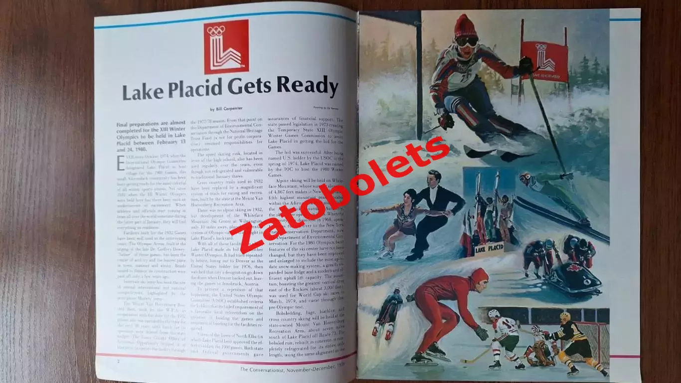 The Conservationist 9-10.1979 Олимпийские Игры Лейк-Плэсид 1980 1