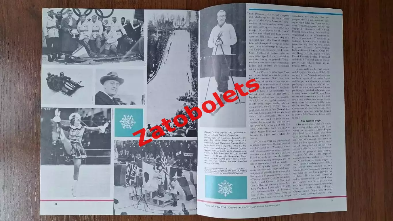 The Conservationist 9-10.1979 Олимпийские Игры Лейк-Плэсид 1980 7