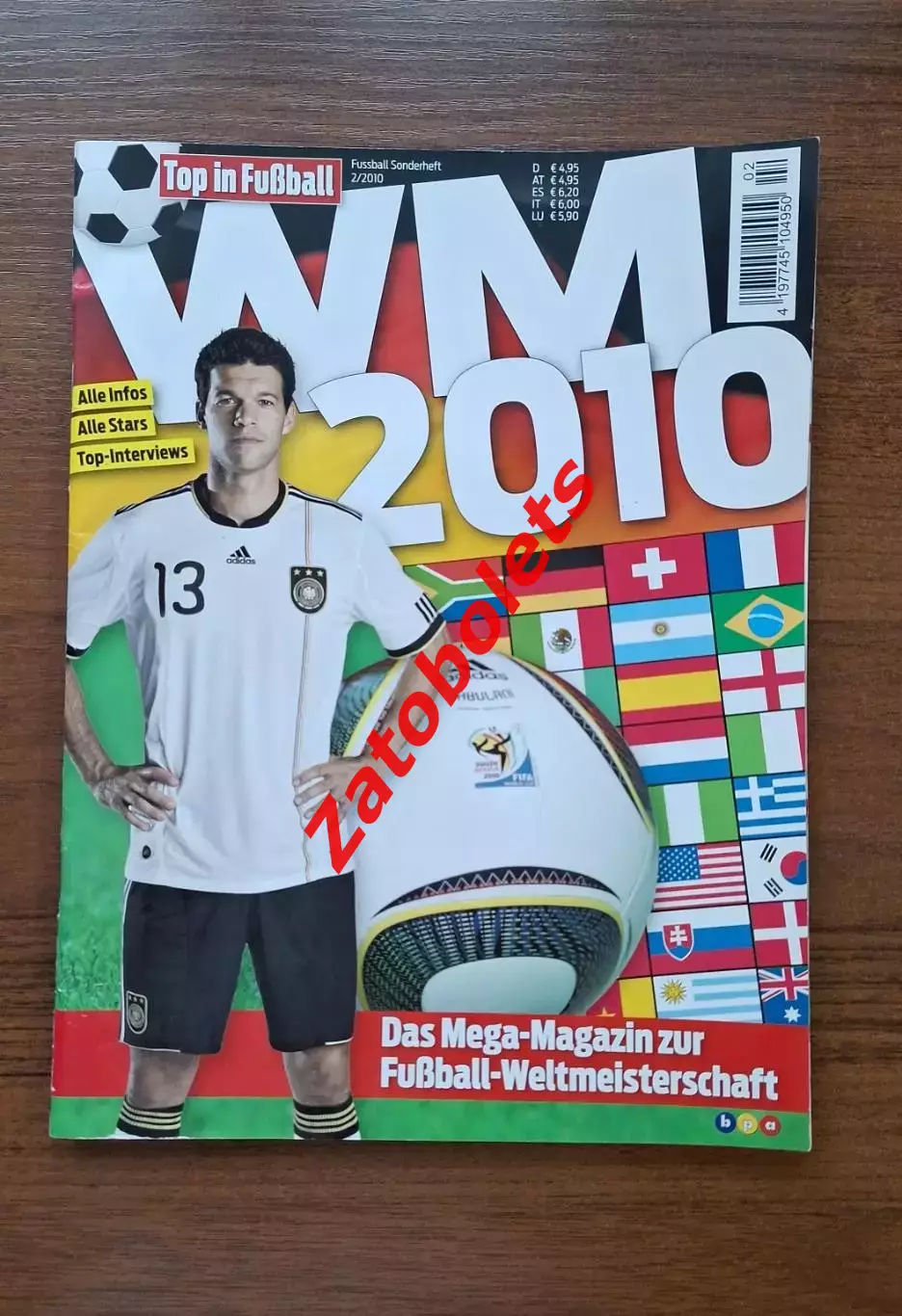 Журнал TOP in Fubball Чемпионат Мира 2010 Германия + Постер с расписанием А1