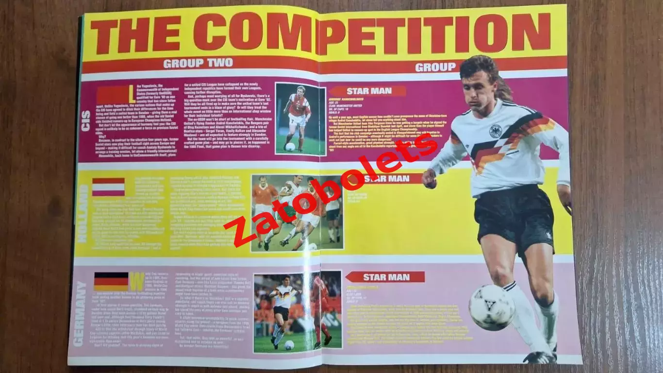 Чемпионат Европы по футболу 1992 выпуск 90 minutes Сборная СССР / СНГ Линекер 4