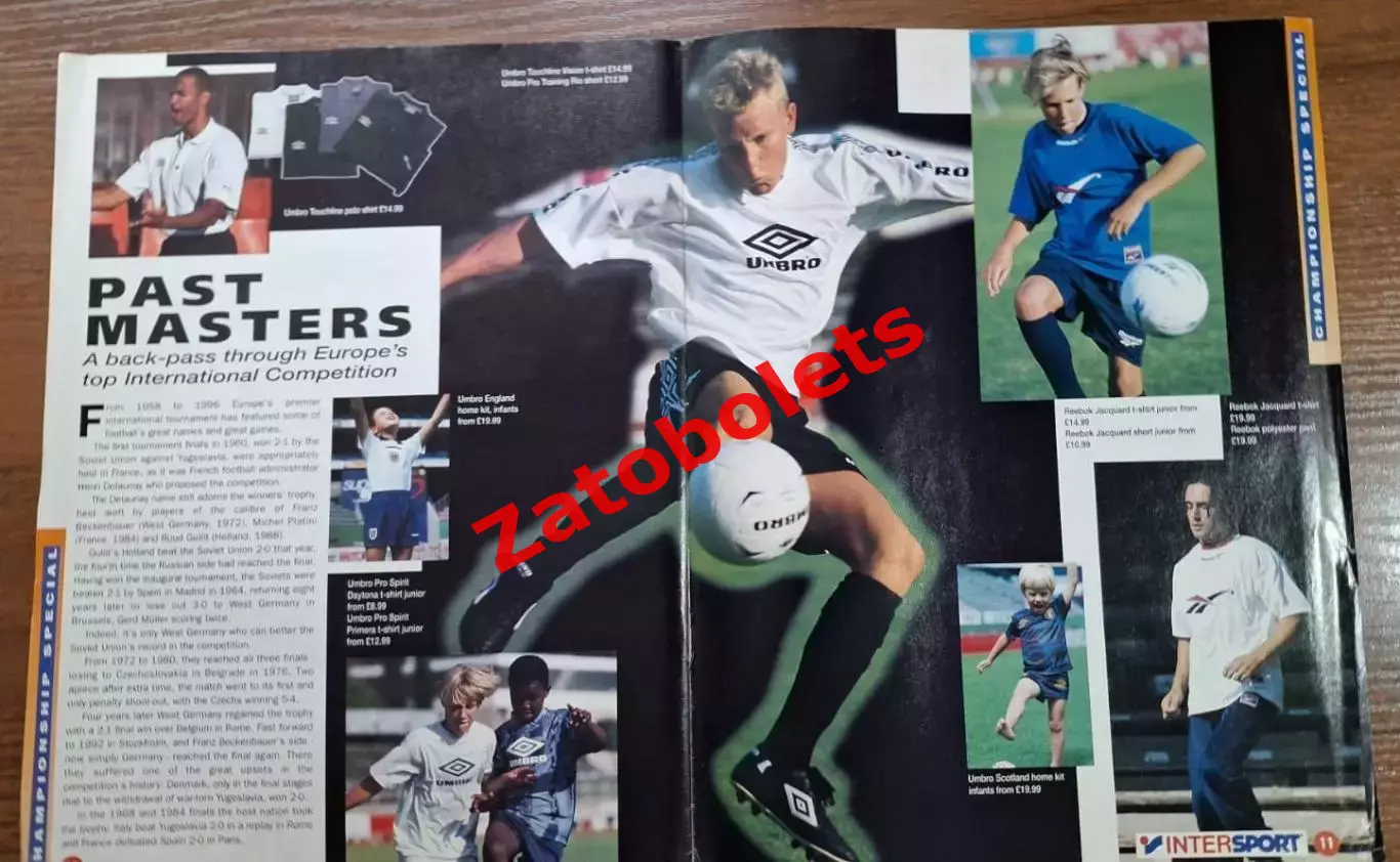 Чемпионат Европы 1996 InterSport Euro 96 catalogue 4