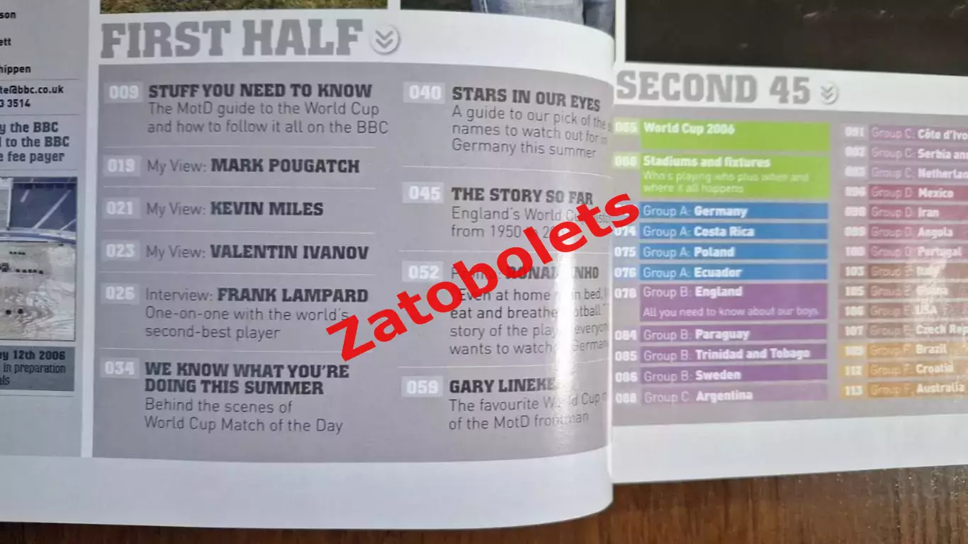 Чемпионат мира 2006 Германия Превью Спецвыпуск BBC 1