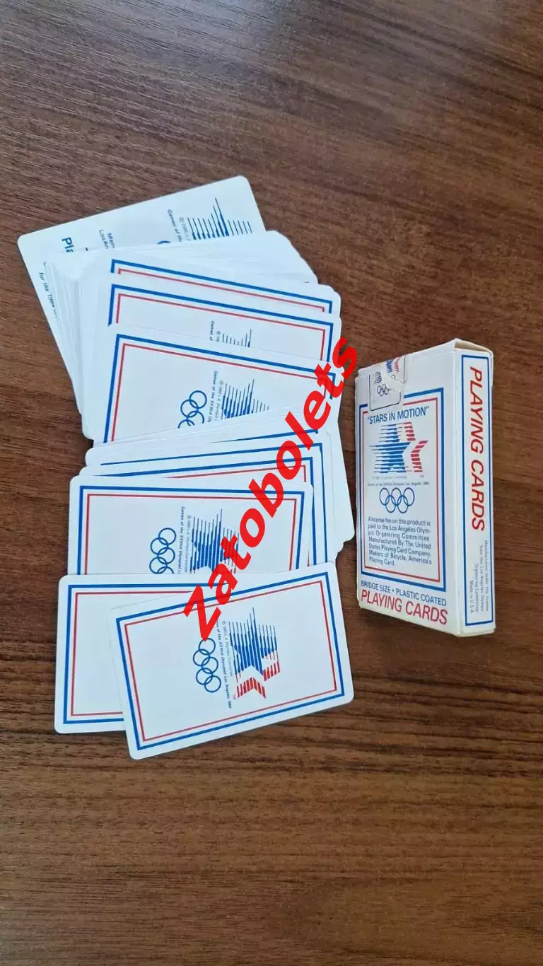 Олимпийские Игры Олимпиада 1984 Лос-Анджелес Карты игральные 54 шт 1
