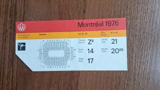 билет Гимнастика 21.07.76 Олимпийские Игры Олимпиада 1976 Монреаль Канада