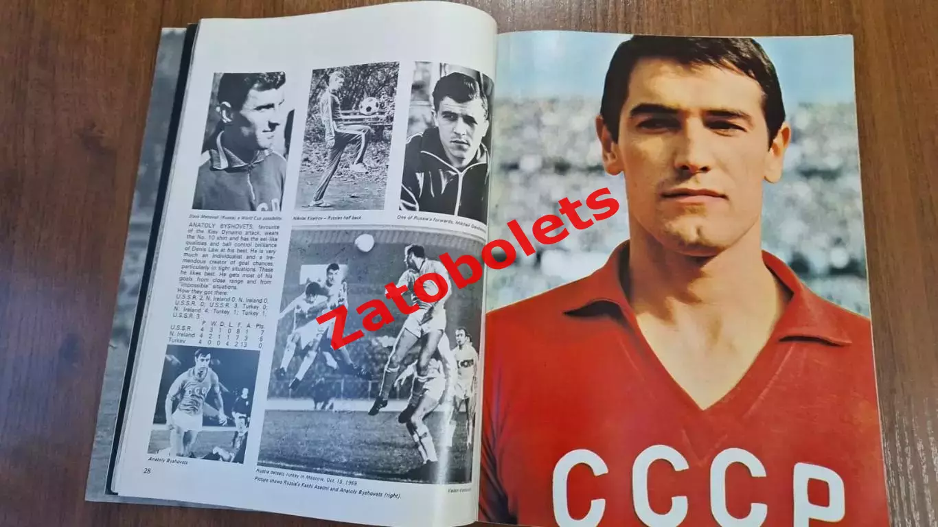 Чемпионат мира 1970 Джордж Бест Представление команд Английский вариант СССР 2