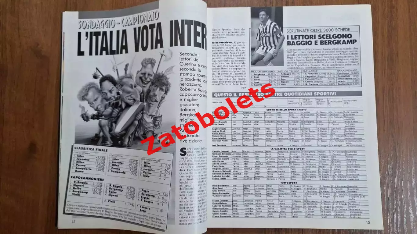 Guerin Sportivo 34 - 1993 Представление команд Серия А B Локомотив Ювентус 2