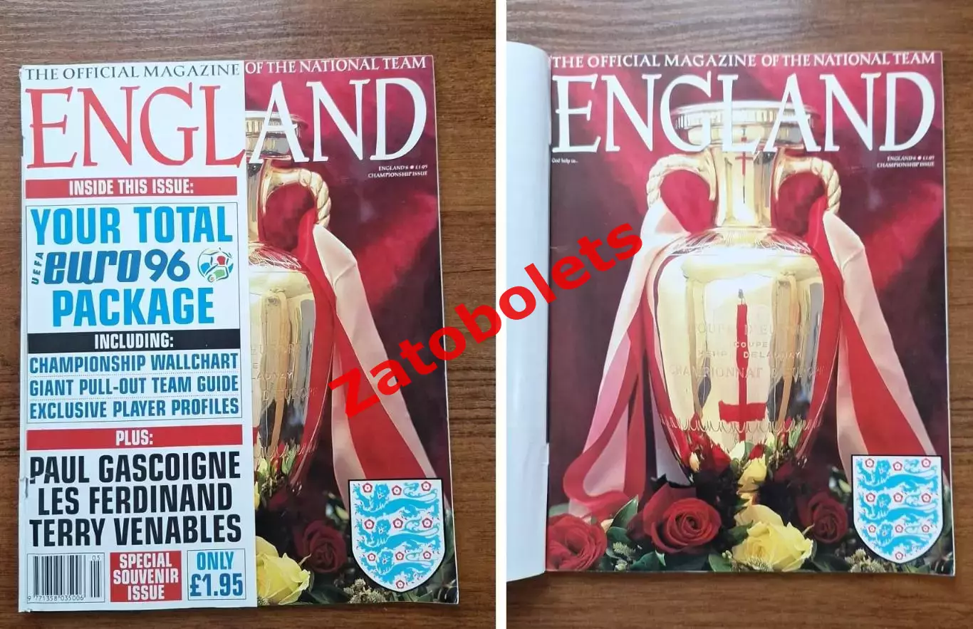 Сборная Англия Официальный журнал Май/июнь 1996 Чемпионат Европы Превью