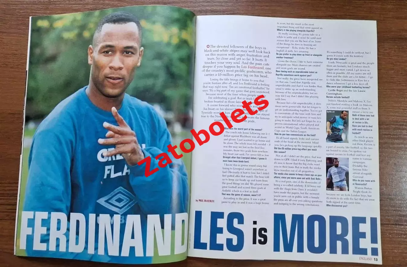 Сборная Англия Официальный журнал Май/июнь 1996 Чемпионат Европы Превью 3