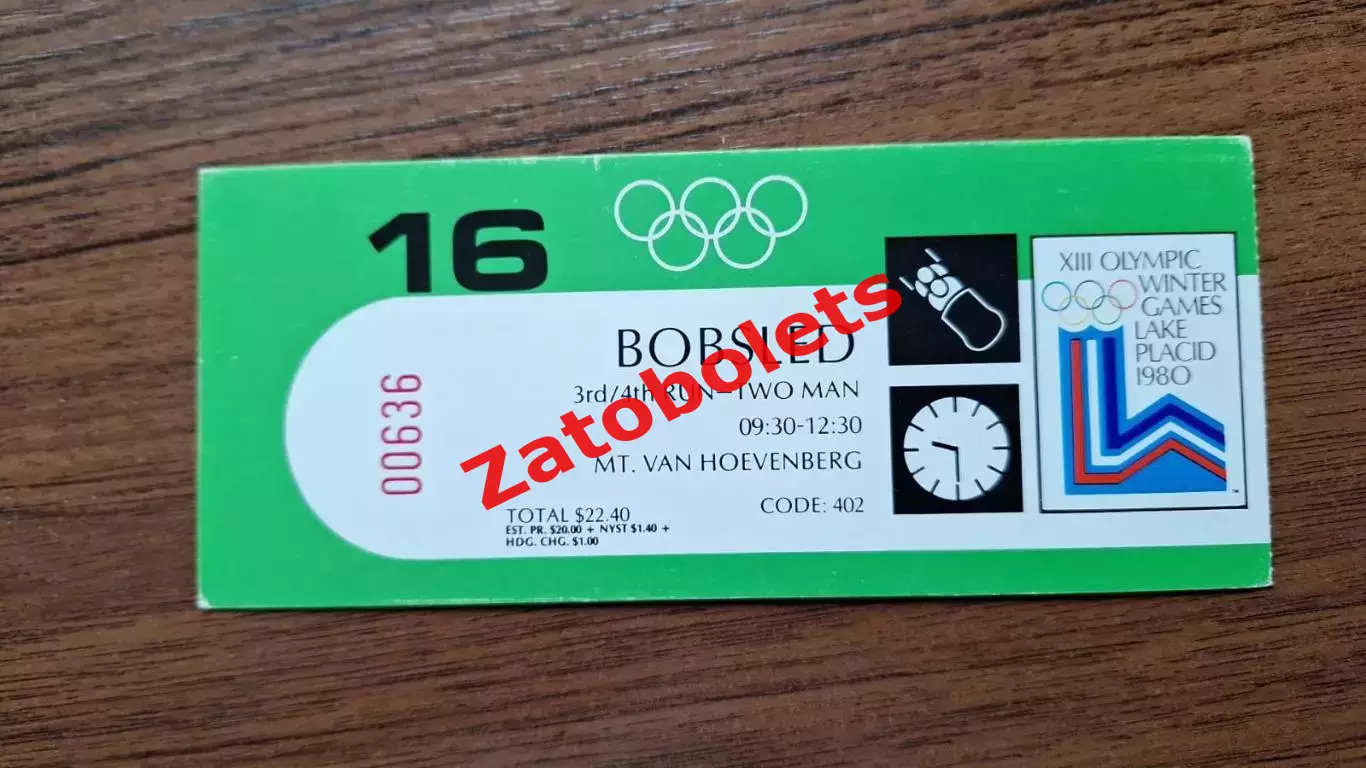 Бобслей двойки 16.02.1980 Олимпийские игры Лейк-Плэсид США Олимпиада