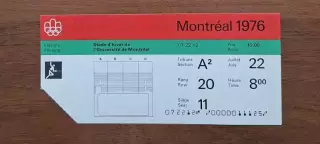 билет Фехтование 22.07.76 Олимпийские Игры Олимпиада 1976 Монреаль Канада