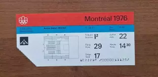 билет Тяжелая атлетика 22.07.76 Олимпийские Игры Олимпиада 1976 Монреаль Канада