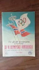 Программа Олимпийские игры 1952 Олимпиада Осло Норвегия