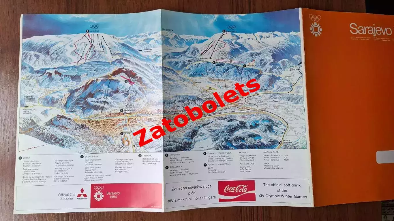 Олимпийские Игры Олимпиада 1984 Сараево Расписание и карта 2