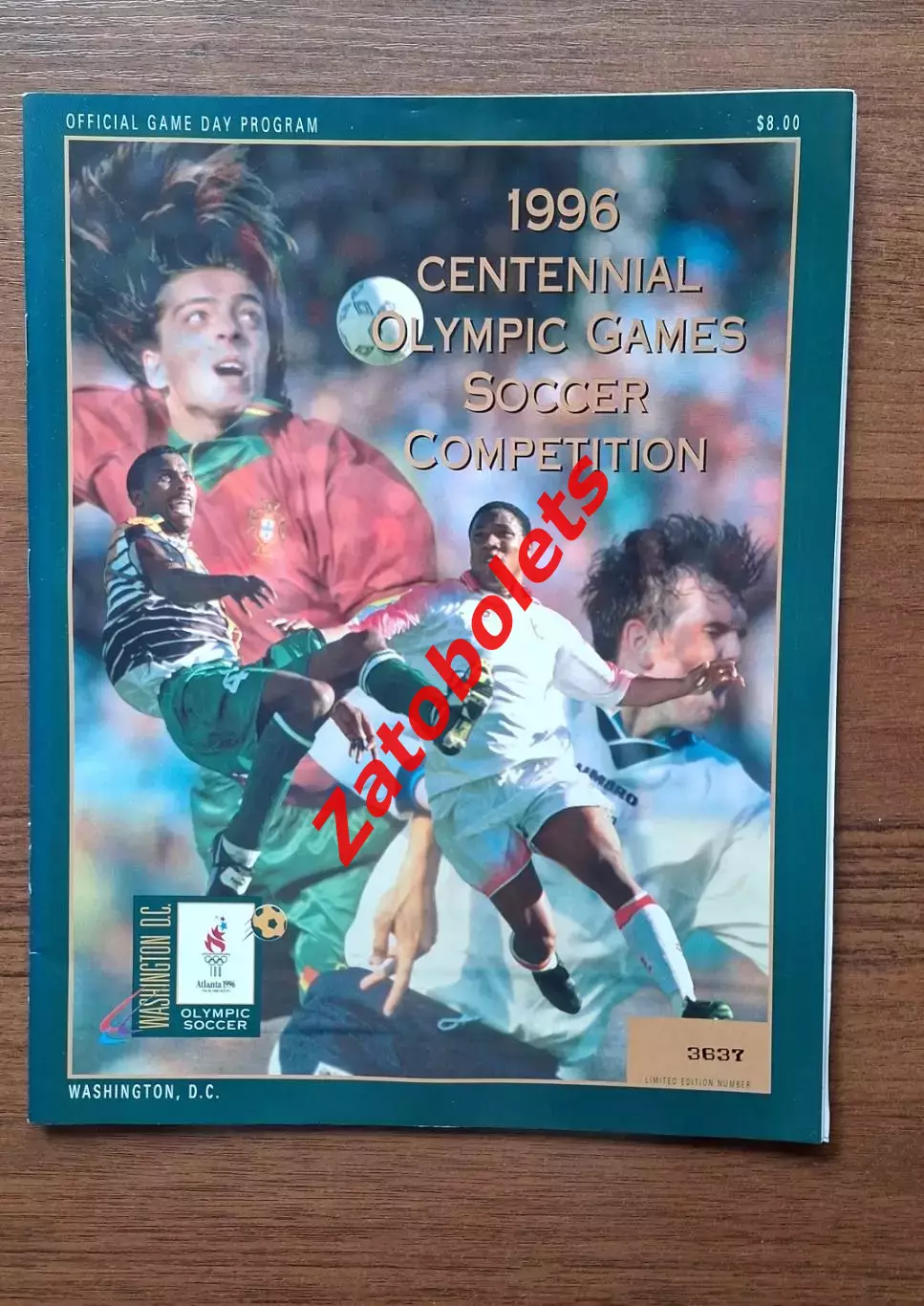 Футбол Олимпийские Игры Олимпиада 1996 Атланта США Вашингтон