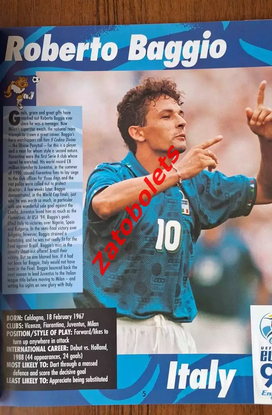 Чемпионат Европы 1996 The Official superstars / Сборная России 2