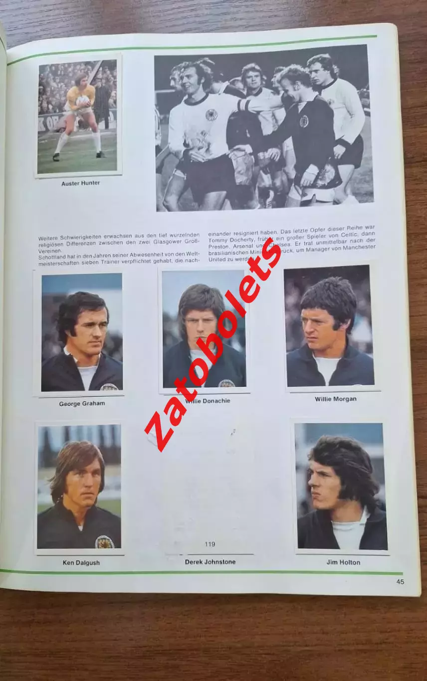Альбом Чемпионат Мира 1974 с наклейками игроков BERGMANN Fussball WM 1974 3