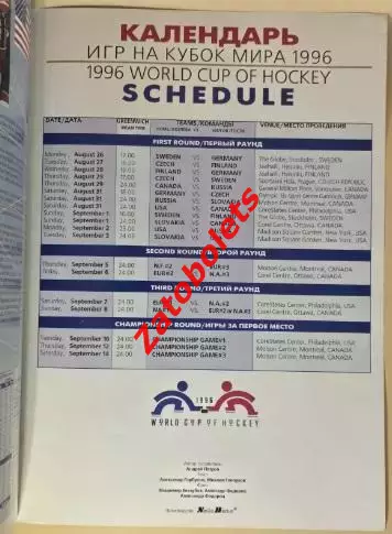 Россия - Финляндия 16.08.1996 Выставочный матч в рамках Кубка Мира - 96 3