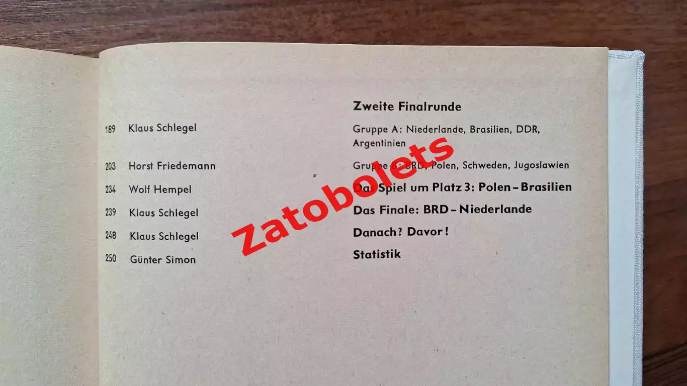 Книга Фотоальбом Чемпионат мира по футболу 1974 Германия 6