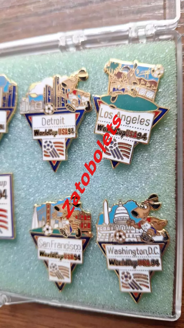 Футбол Чемпионат Мира 1994 США Набор знаков - города 3