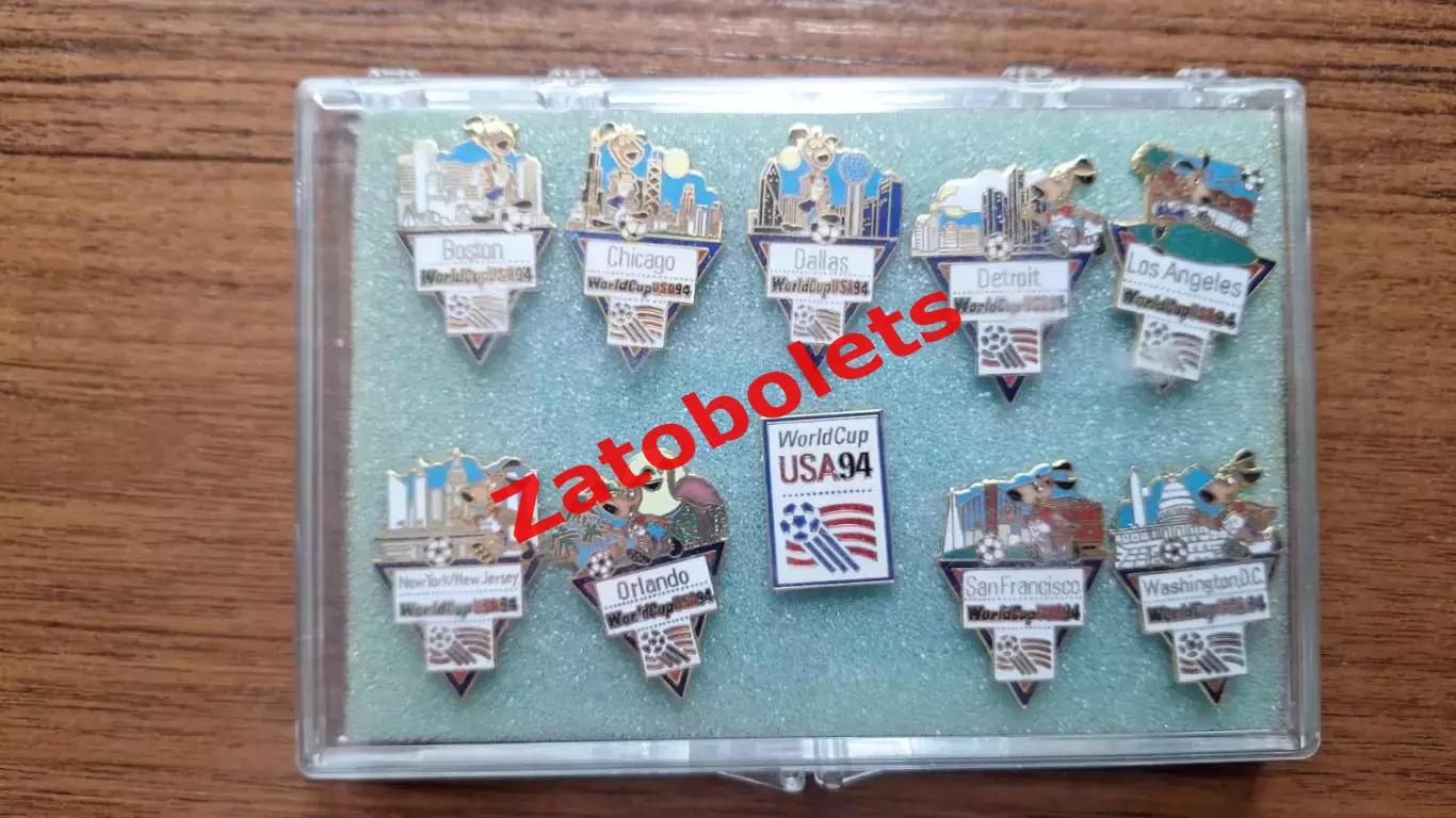 Футбол Чемпионат Мира 1994 США Набор знаков - города 4