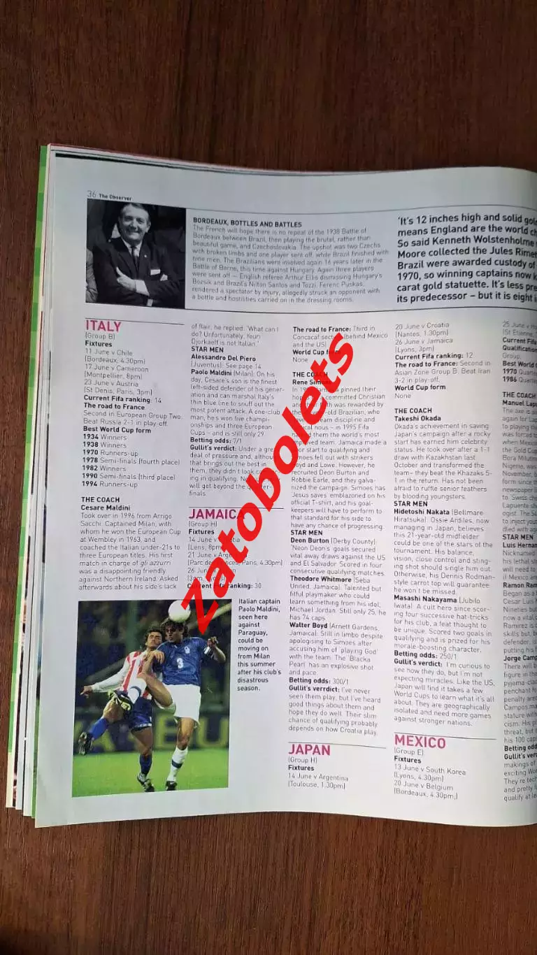Футбол The Observer Альбом / Чемпионат мира 1998 Франция 3