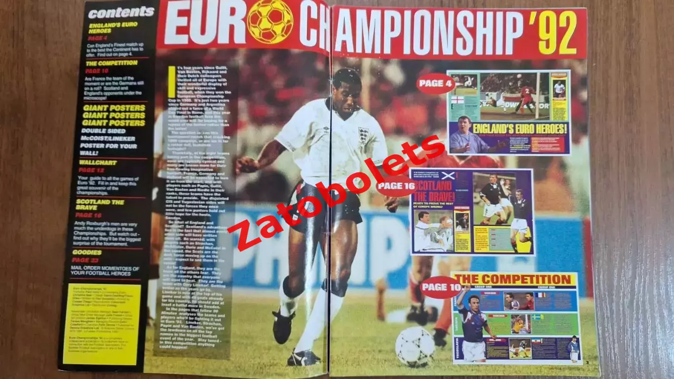 Чемпионат Европы по футболу 1992 выпуск 90 minutes Сборная СССР / СНГ Линекер 1