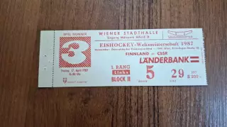 Финляндия - ЧССР 17.04.1987 Чемпионат Мира Австрия Вена