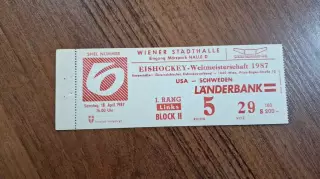 США - Швеция 18.04.1987 Чемпионат Мира Австрия Вена