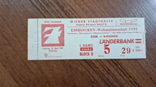ЧССР - Канада 18.04.1987 Чемпионат Мира Австрия Вена