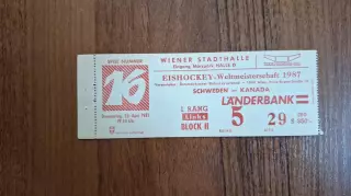 Швеция - Канада 23.04.1987 Чемпионат Мира Австрия Вена