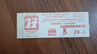 Финляндия - Швеция 24.04.1987 Чемпионат Мира Австрия Вена