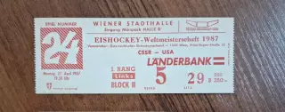 ЧССР - США 27.04.1987 Чемпионат Мира Австрия Вена