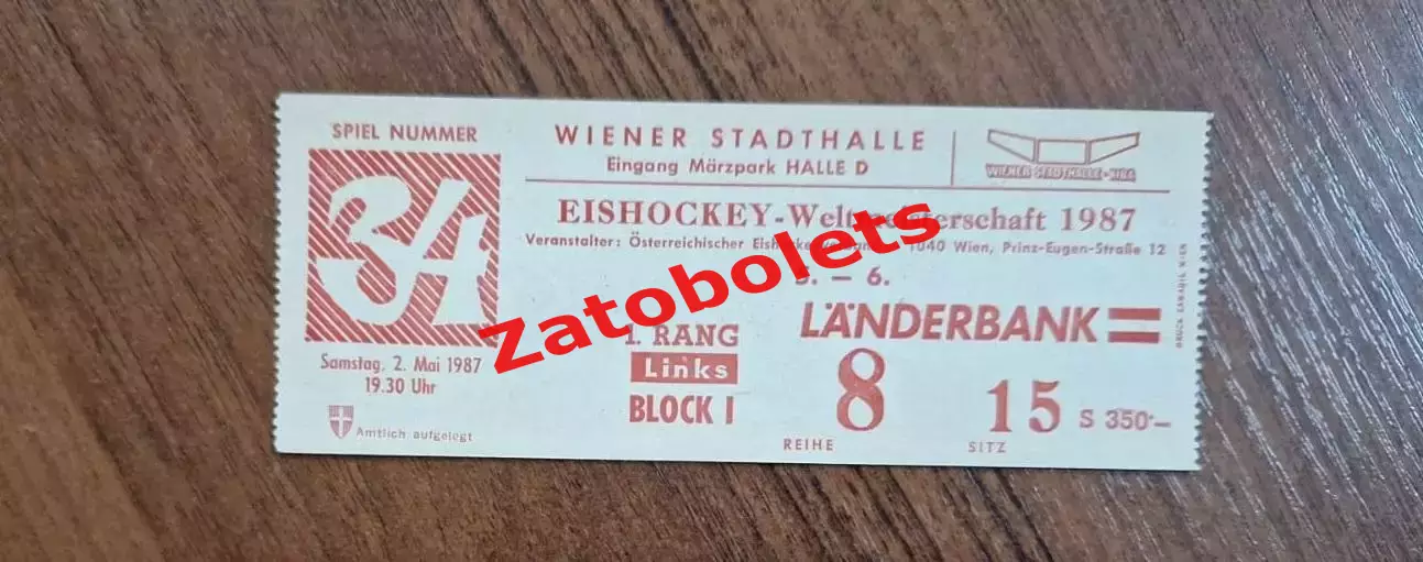 ФРГ - Финляндия 02.05.1987 Чемпионат Мира Австрия Вена