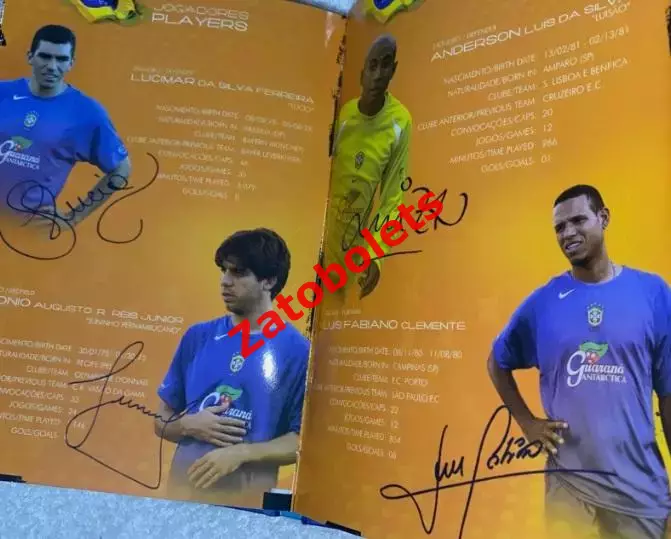 Бразилия Кака Роберто Карлос Роналдиньо Роналдо Кафу Лусио Дида Майкон Жуниньо 5