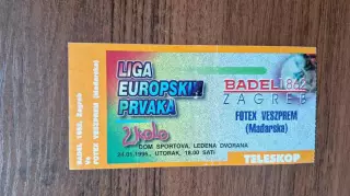 Бадел 1862 Хорватия - Везпрем Венгрия 24.01.1995