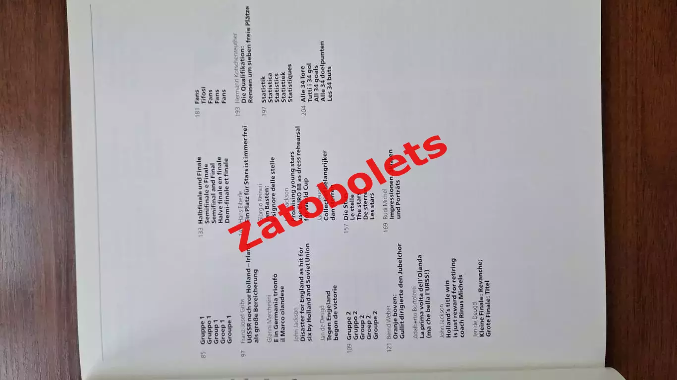 Фотоальбом Футбол Чемпионат Европы 1988 сборная СССР 3