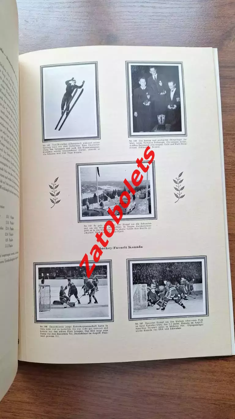 Фотоальбом Зимние Олимпийские Игры Олимпиада 1952 Осло ИТОГИ 7