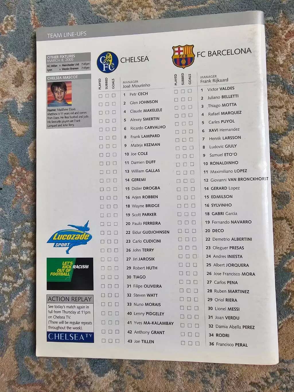 ЛЧ Челси - Барселона 2005г. 1