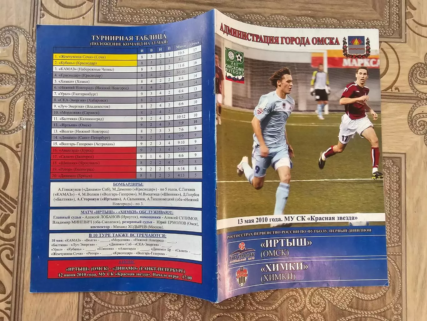 Иртыш Омск Химки 2010г.