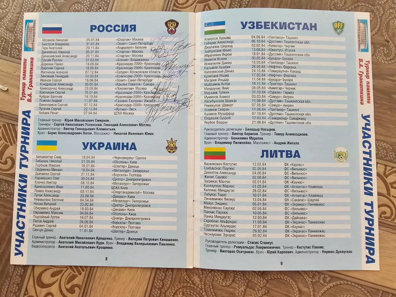 !4 турнир В.А.Гранаткина 2002г. 1