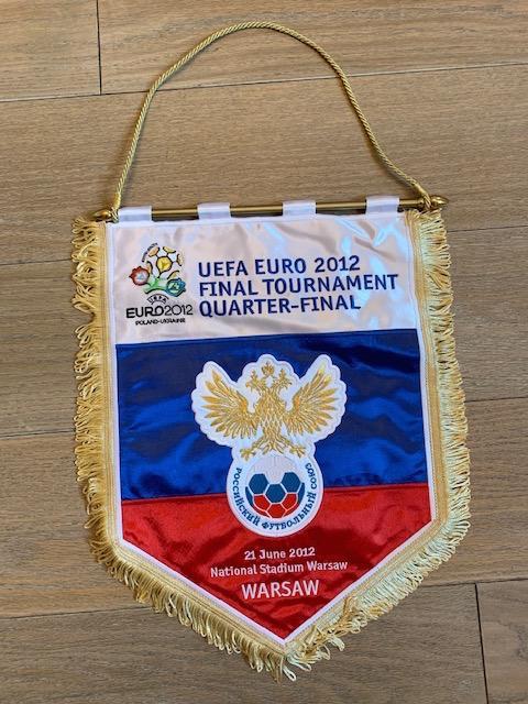 Официальный вымпел сборной России четвертьфинал евро-2012 Варшава Польша