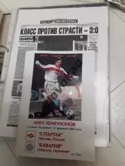 Спартак Москва - Бавария Германия 21.02.2001 - КБ Спартак (Фикс) - КОПИЯ