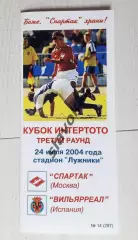 Спартак М - Вильярреал Испания 24.07.2004 КБ Спартак - КОПИЯ (цветной вариант)